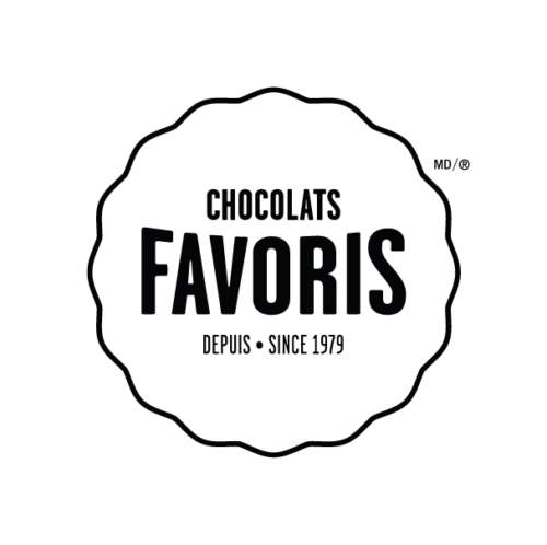 ChocoFav LogoPastille Filet Bilingue noir